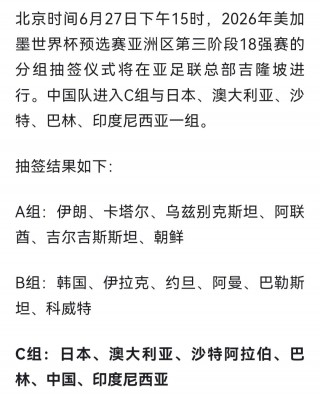 世界杯分组出炉(2021年世界杯分组)