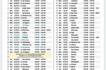 nba最新赛季赛程(nba最新赛季赛程排名)