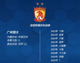 广州恒大亚冠战绩(广州恒大亚冠夺冠比赛视频)
