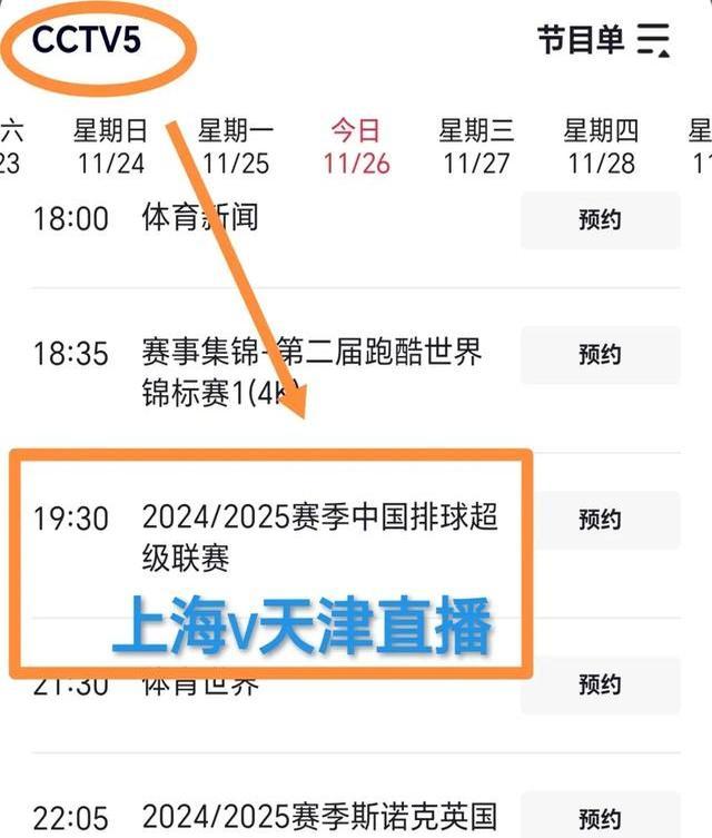 今晚cctv5直播节目表(今晚cctv5直播节目表主持人名单)  第1张