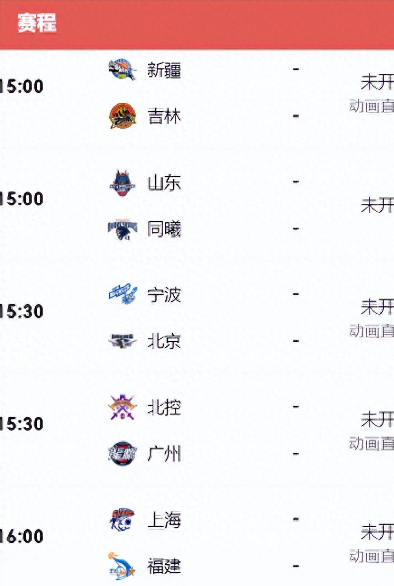 cba今天赛程直播(cba今天比赛现场回放)  第2张